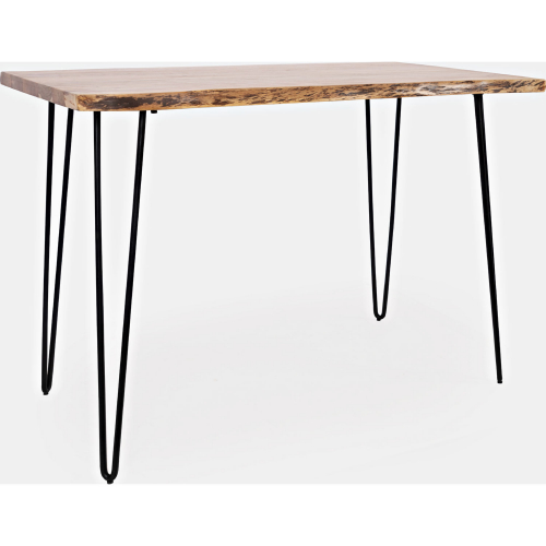 Nature's Edge 52" Counter Dining Table in Natural Acacia Wood & Iron